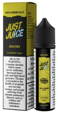 JUST JUICE - KIWI AND CRANBERRY ON ICE 3MG 50ML