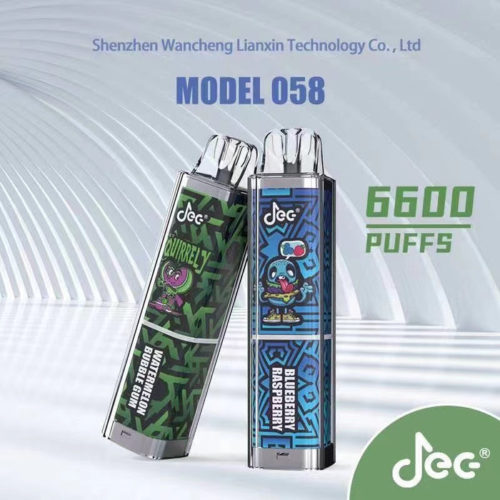Jec Vape 6600 Puffs -Rechargeable