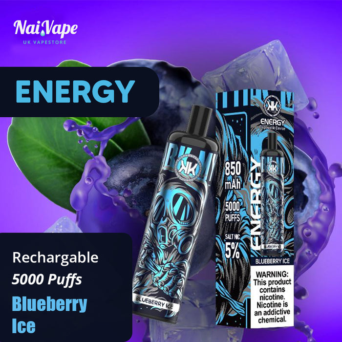 Energy Disposable 5000 puffs - Blueberry Ice - Nairobi, Kenya