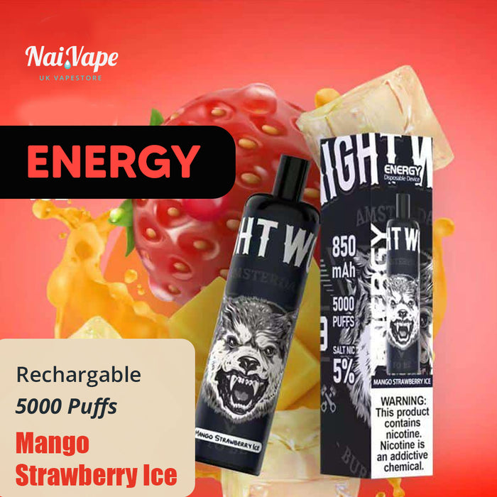 Energy Disposable 5000 puffs - Mango Strawberry Ice - Nairobi, Kenya