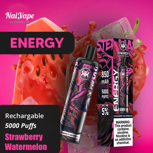 Energy Disposable 5000 puffs - Strawberry Watermelon - Nairobi, Kenya
