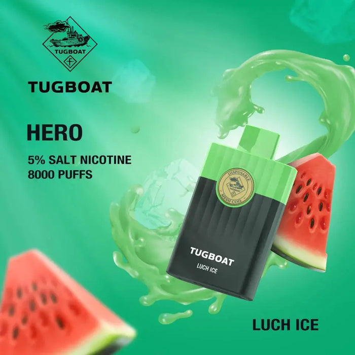 TUGBOAT - HERO Pod Kit Disposable Vape (8000 Puffs)